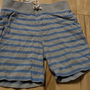 GAP Kids Blue and Gray Striped Shorts